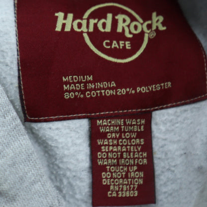 Mens UK Size M Hard Rock Cafe Grey Pullover Hoodie