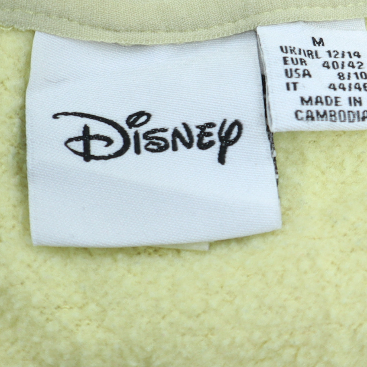 Womens UK Size M Disney Beige Pullover Hoodie