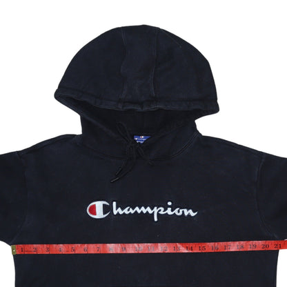 Womens UK Size M Champion Black Pullover Hoodie