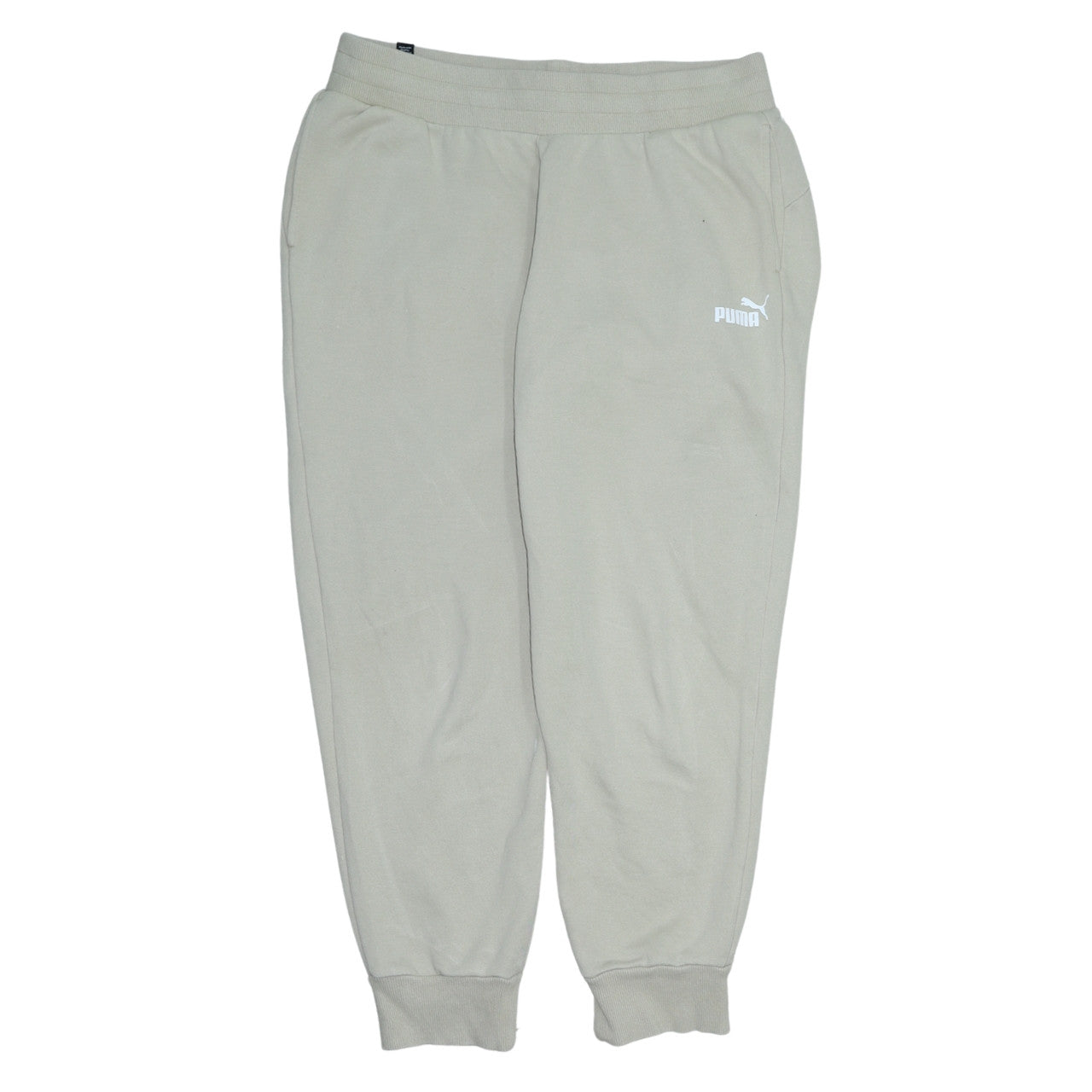 Mens UK Size L PUMA Regular Fit Jogger Beige Trousers