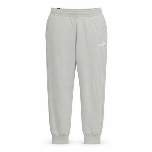 Front view of Puma Men’s Beige Jogger Sweatpants L Regular Fit Activewear Trousers