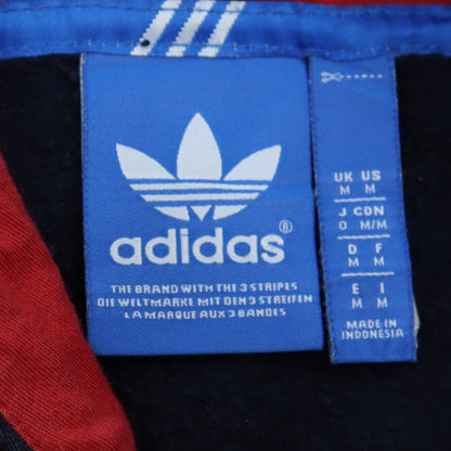 Mens UK Size M adidas Blue Full Zip Hoodie