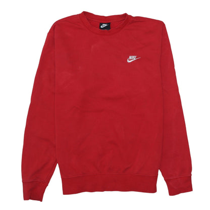 Mens UK Size M Nike Red Pullover Sweatshirt