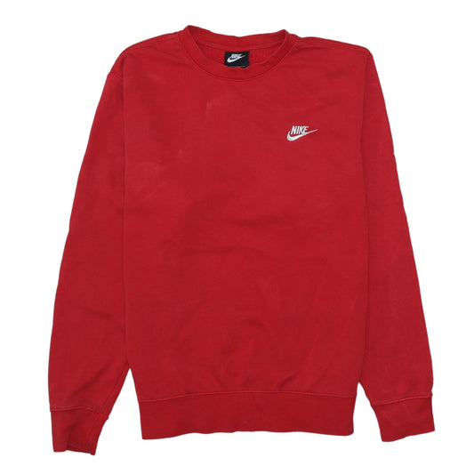 Mens UK Size M Nike Red Pullover Sweatshirt