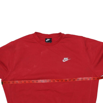 Mens UK Size M Nike Red Pullover Sweatshirt