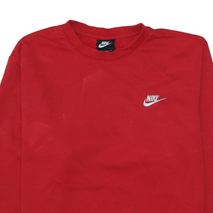 Mens UK Size M Nike Red Pullover Sweatshirt