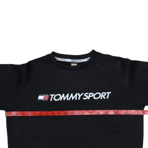 Mens UK Size M Tommy Sport Black Pullover Sweatshirt