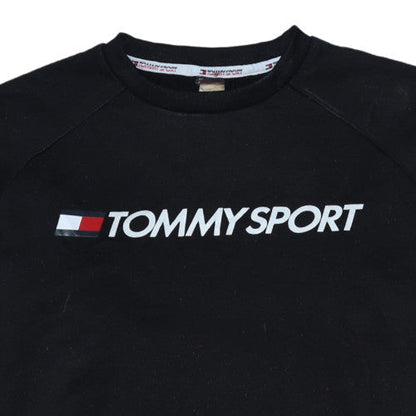 Mens UK Size M Tommy Sport Black Pullover Sweatshirt