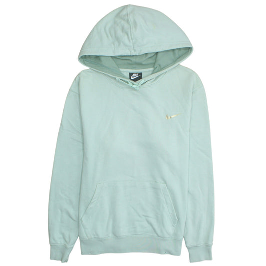 Womens UK Size M Nike Green Pullover Hoodie