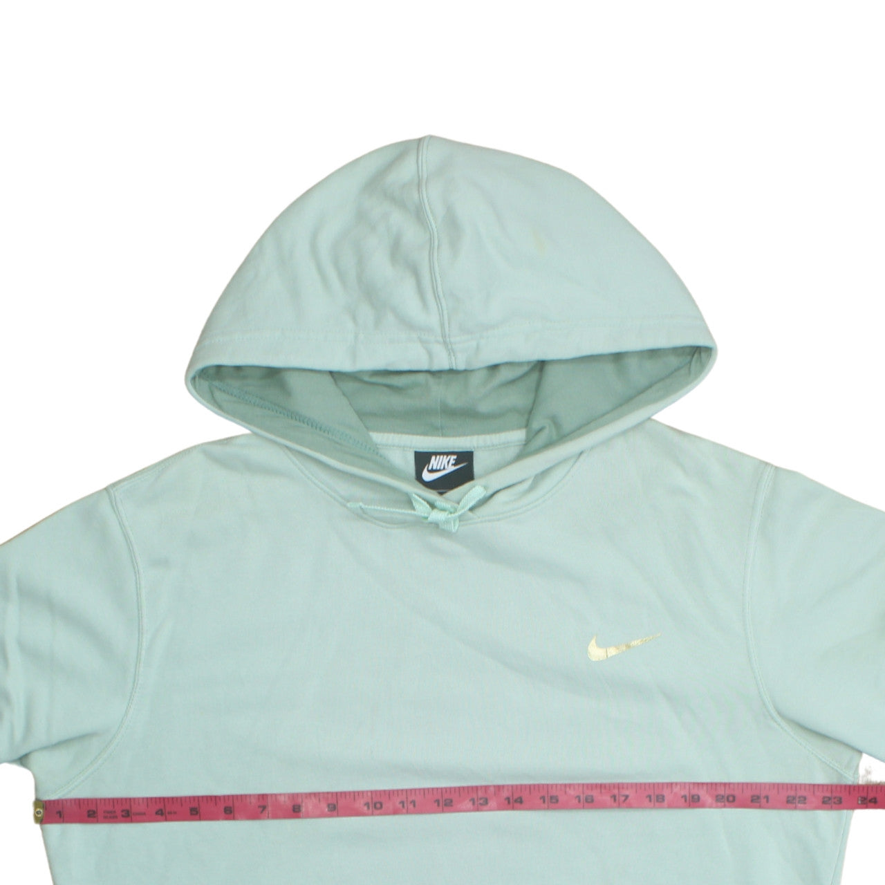 Womens UK Size M Nike Green Pullover Hoodie