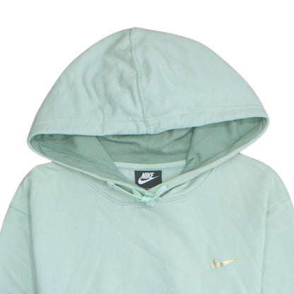 Womens UK Size M Nike Green Pullover Hoodie