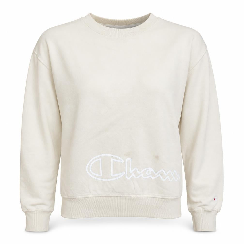 Womens UK Size L Champion Beige Pullover Sweatshirt