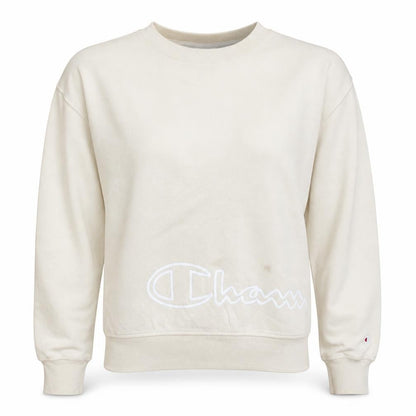 Womens UK Size L Champion Beige Pullover Sweatshirt