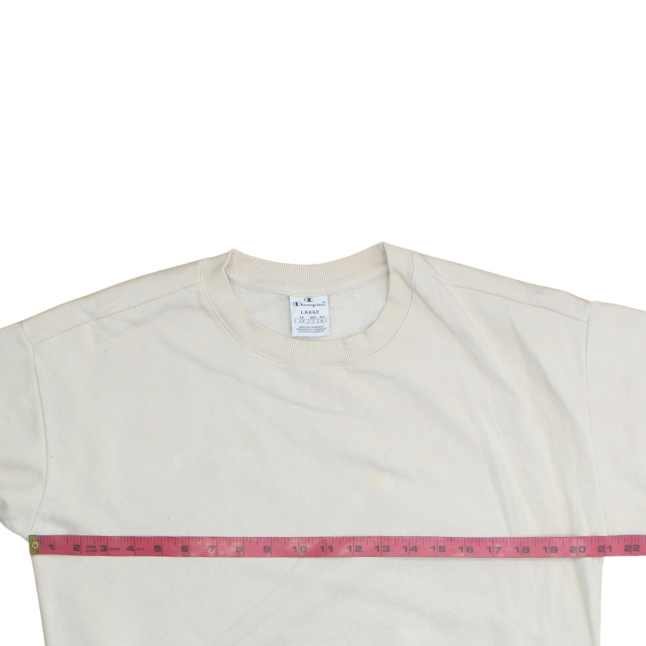 Womens UK Size L Champion Beige Pullover Sweatshirt