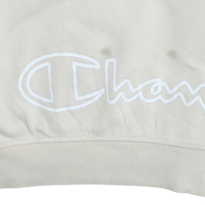Womens UK Size L Champion Beige Pullover Sweatshirt