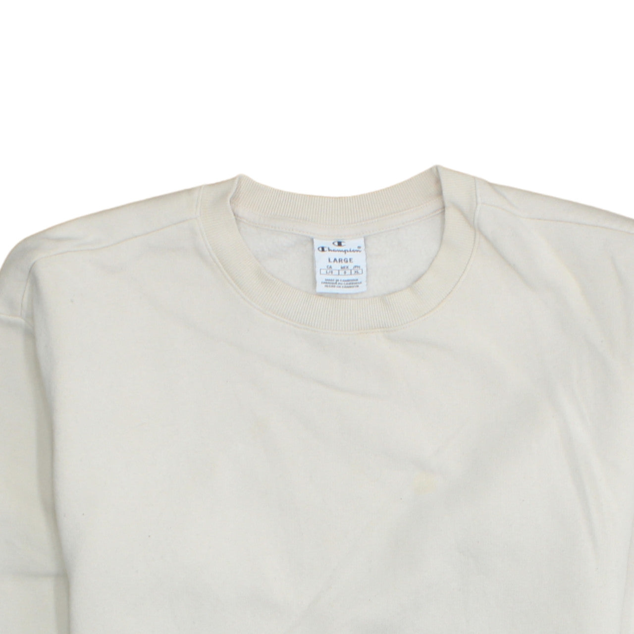 Womens UK Size L Champion Beige Pullover Sweatshirt