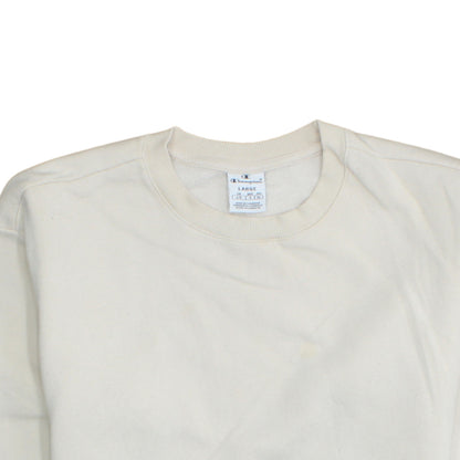 Womens UK Size L Champion Beige Pullover Sweatshirt