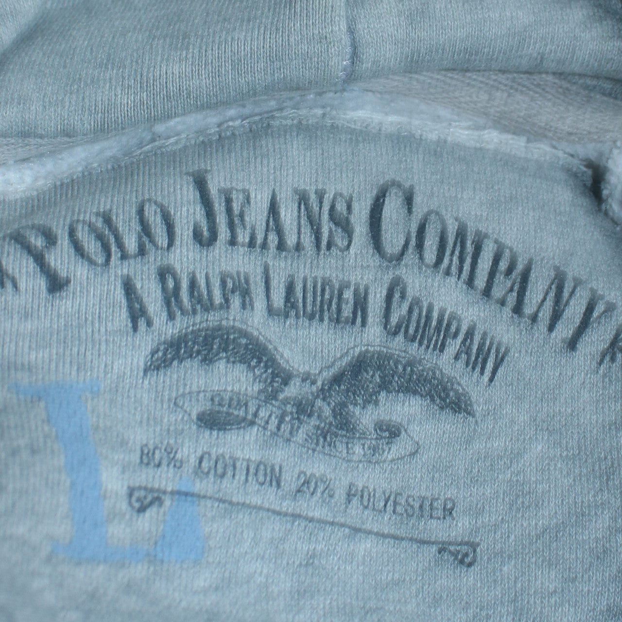 Womens UK Size L Ralph Lauren Grey Pullover Hoodie