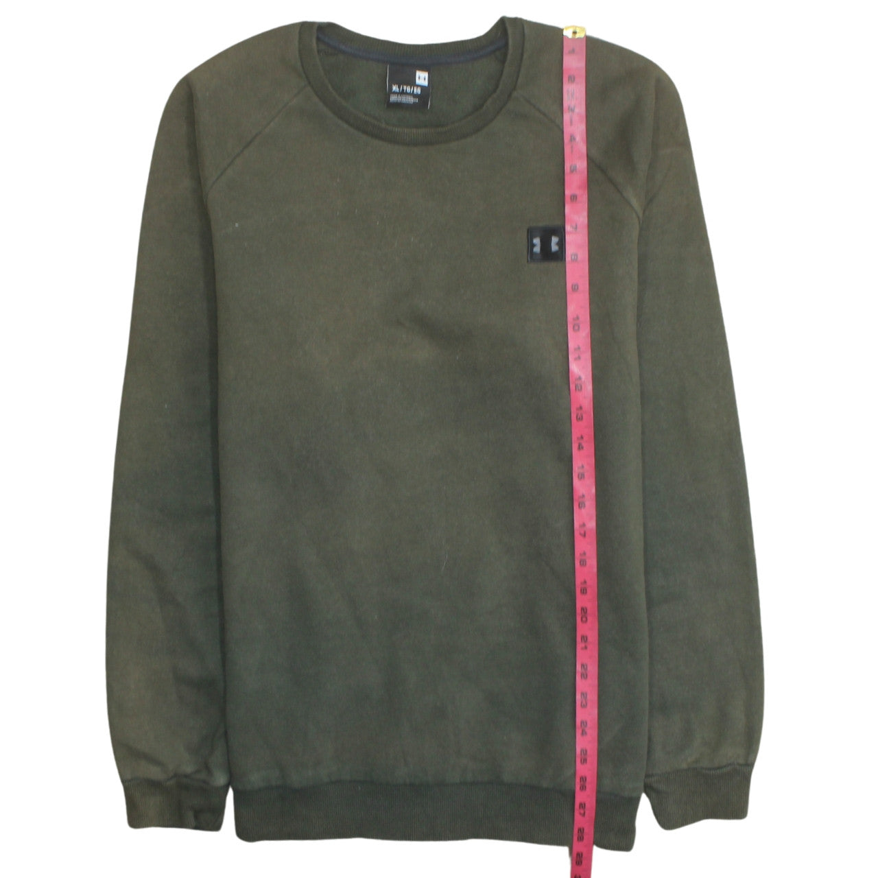 Mens UK Size XL Under armour Green Pullover Sweatshirt