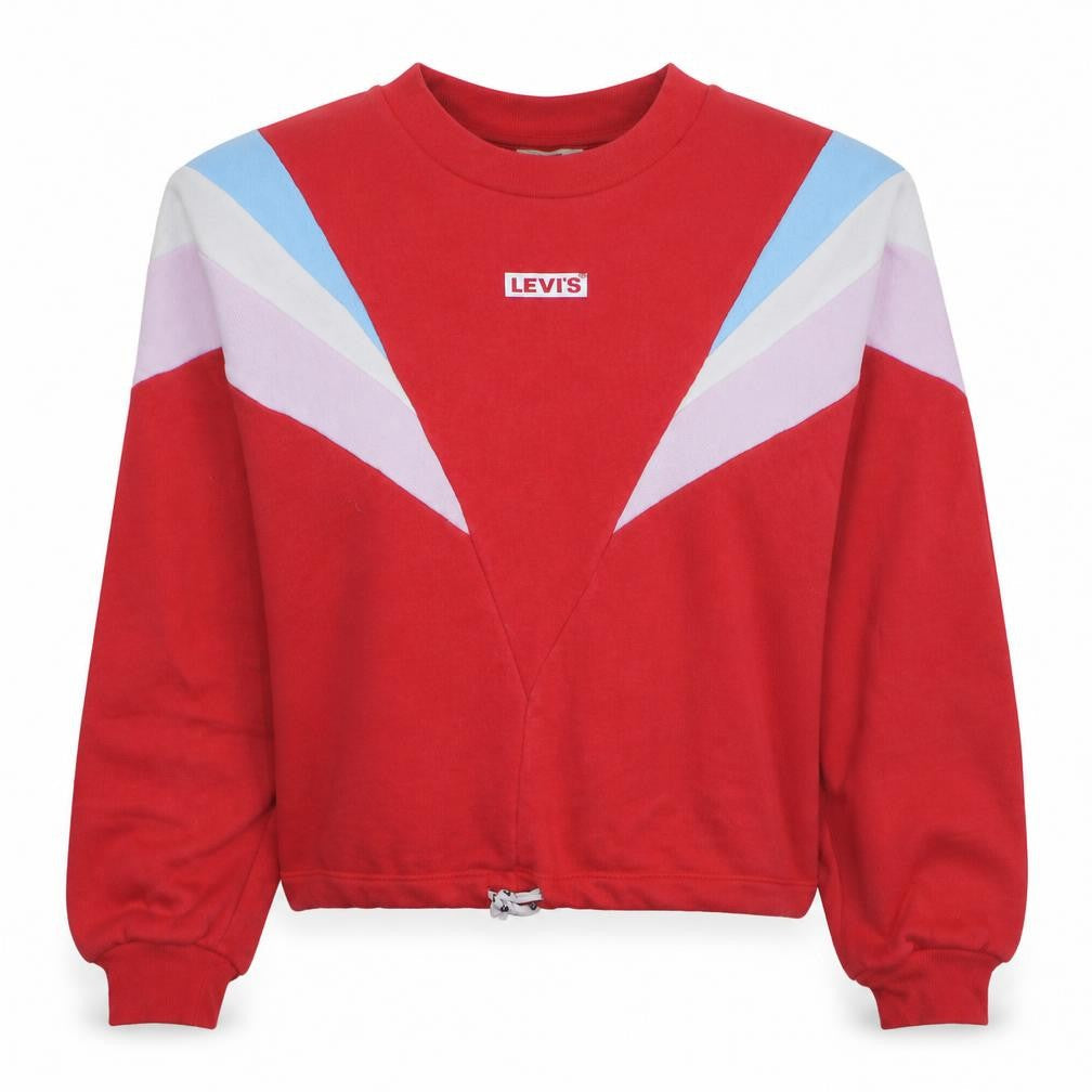 Womens UK Size XS Levi's Red Pullover Sweatshirt