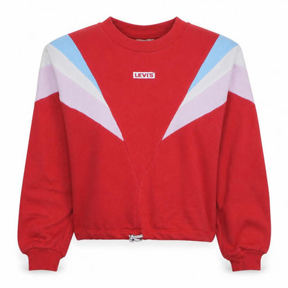 Womens UK Size XS Levi's Red Pullover Sweatshirt