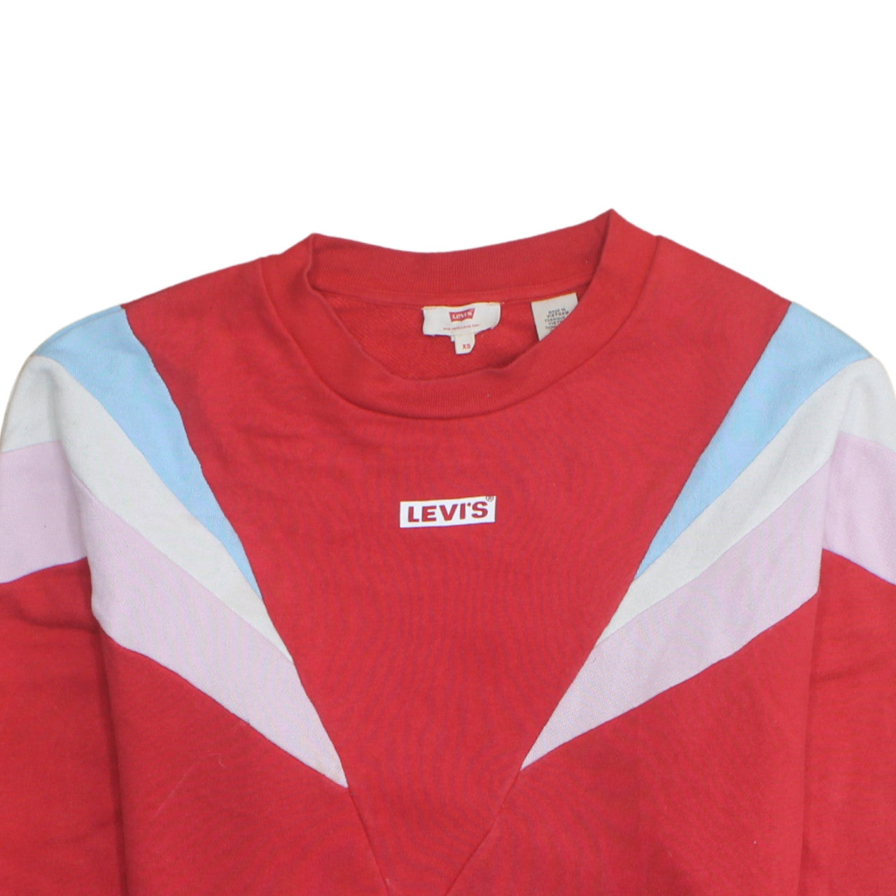 Womens UK Size XS Levi's Red Pullover Sweatshirt