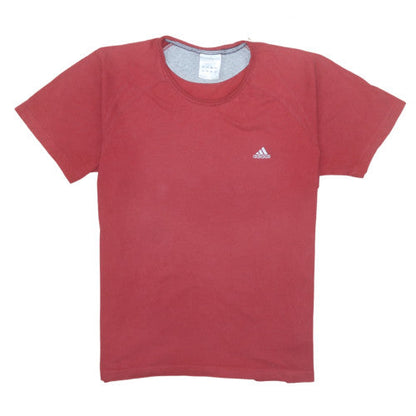 Mens UK Size M adidas Red  T-Shirt