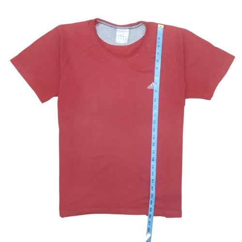 Mens UK Size M adidas Red  T-Shirt