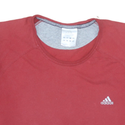 Mens UK Size M adidas Red  T-Shirt