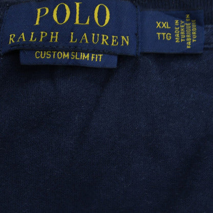 Polo Ralph Lauren Men's Navy Blue Custom Slim Fit Logo T-Shirt XXL