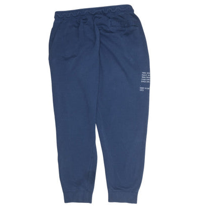Mens UK Size L Nike Regular Fit Sweatpants Blue Trousers