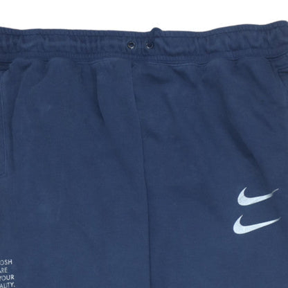 Mens UK Size L Nike Regular Fit Sweatpants Blue Trousers