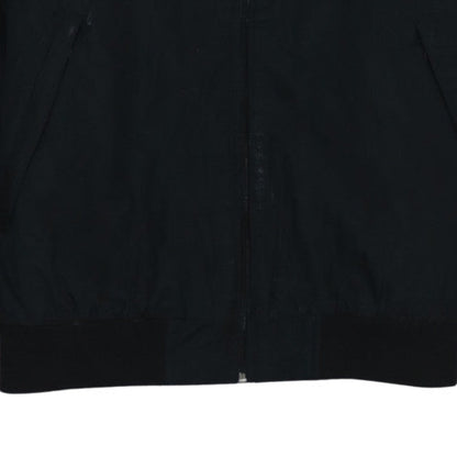 B&C Collection Men's Black Hooded Bomber Jacket L Anonymous Print