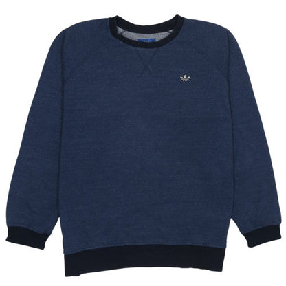 Mens UK Size L adidas Blue Pullover Sweatshirt