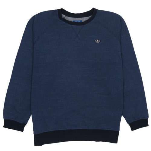 Mens UK Size L adidas Blue Pullover Sweatshirt