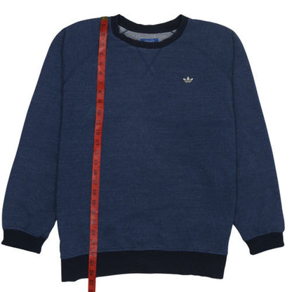 Mens UK Size L adidas Blue Pullover Sweatshirt