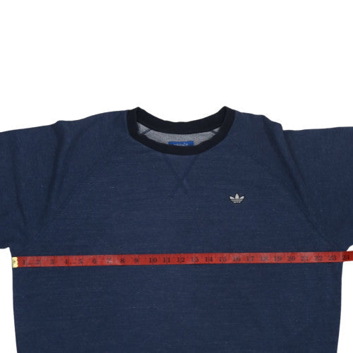 Mens UK Size L adidas Blue Pullover Sweatshirt