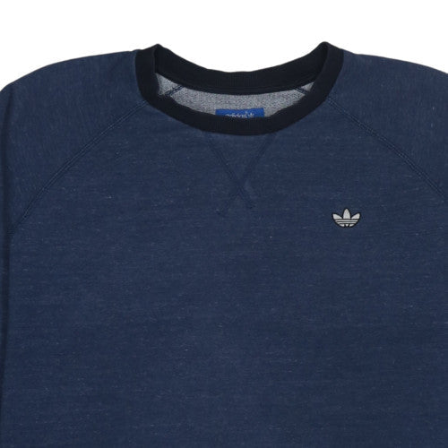 Mens UK Size L adidas Blue Pullover Sweatshirt