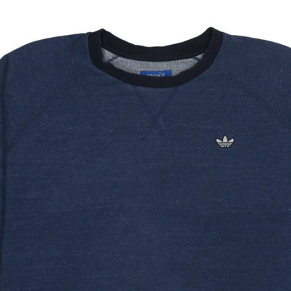 Mens UK Size L adidas Blue Pullover Sweatshirt