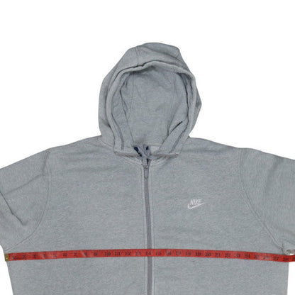 Mens UK Size 2XL Nike Grey Full Zip Hoodie
