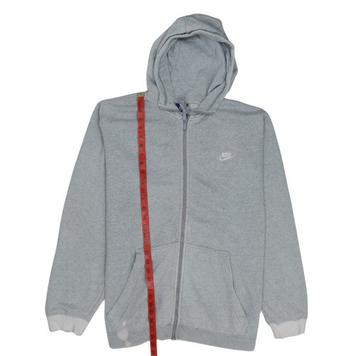 Mens UK Size 2XL Nike Grey Full Zip Hoodie