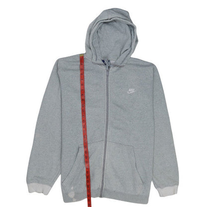 Mens UK Size 2XL Nike Grey Full Zip Hoodie