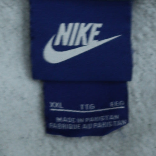 Mens UK Size 2XL Nike Grey Full Zip Hoodie