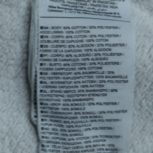 Mens UK Size 2XL Nike Grey Full Zip Hoodie