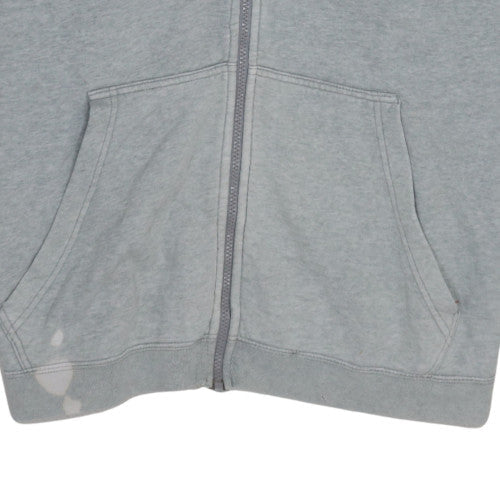 Mens UK Size 2XL Nike Grey Full Zip Hoodie