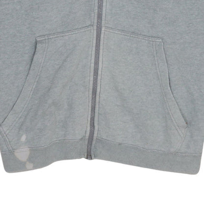 Mens UK Size 2XL Nike Grey Full Zip Hoodie