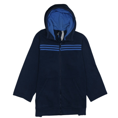 Mens UK Size XL adidas Blue Full Zip Hoodie