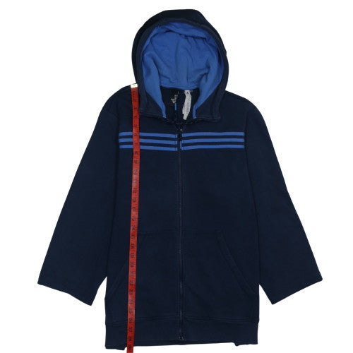 Mens UK Size XL adidas Blue Full Zip Hoodie