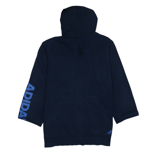 Mens UK Size XL adidas Blue Full Zip Hoodie