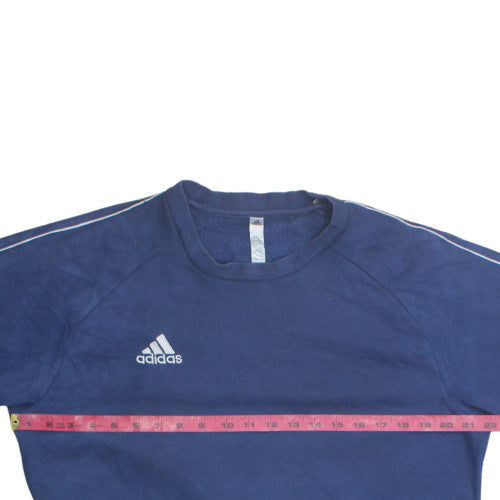 Mens UK Size M adidas Blue Pullover Sweatshirt